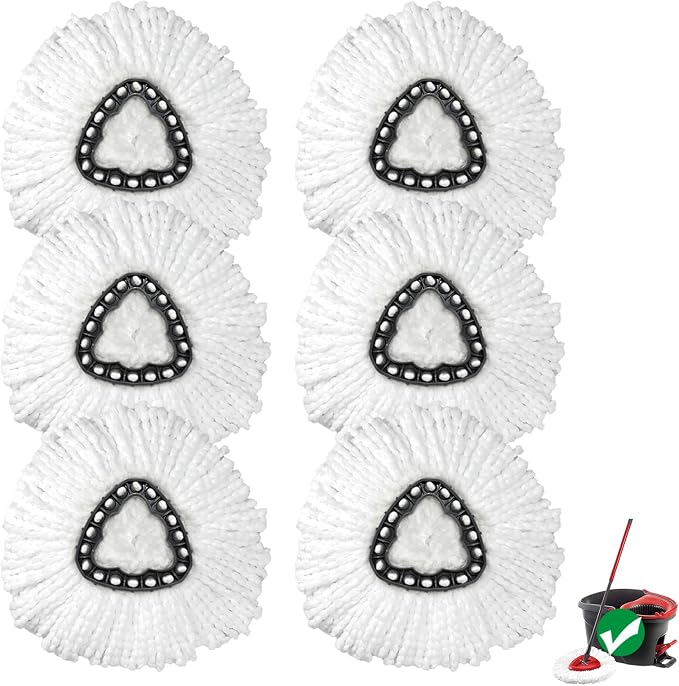 6 Pack Mop Replace Head by Dwavele
