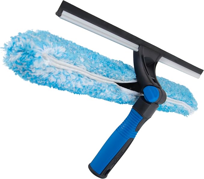 Unger Professional Connect and Clean 18” Proflex 2-in-1 Squeegee and Scrubber by Unger