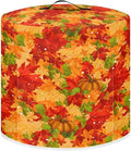 Insulated Pressure Cooker Appliance Dust Cover with Top Handle and Storage Pockets Kitchen Appliance Protector 6 Quart Rice Cooker, Thanksgiving Day Maple Leaf