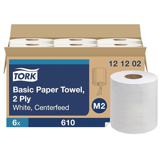 Tork Centerfeed Paper Towel White M2, High Absorbency, 6 x 610 Sheets - Image 2