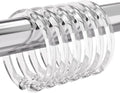 Amazer Plastic Shower Curtain Rings, O Shape Shower Curtain Hooks Rings by Amazer
