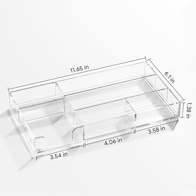 HBlife Acrylic Desk Drawer Organizer Tray - Image 3