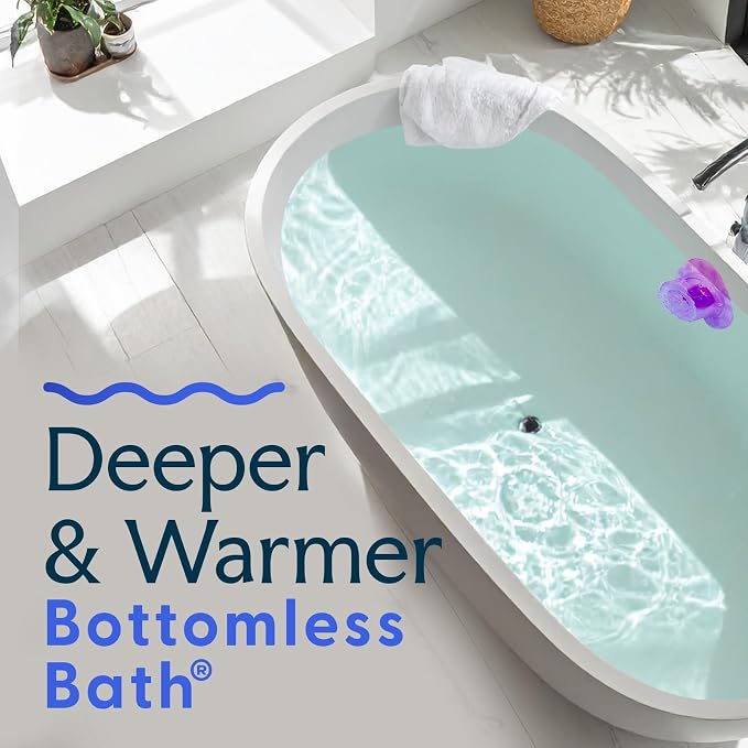 SlipX Solutions Bottomless Bath Overflow Drain Cover Accessory, Warmer Soak - Image 2
