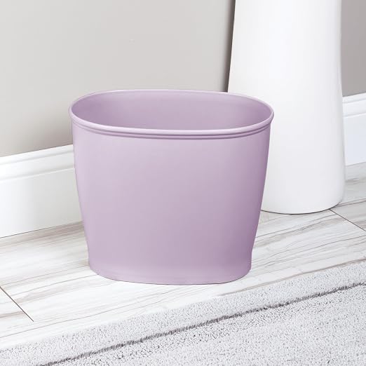iDesign Slim Plastic Bathroom Trash Can, - Image 5
