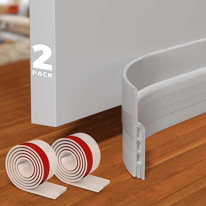 Holikme Door Draft Stopper 2-Pack, Under Door Seal by Holikme