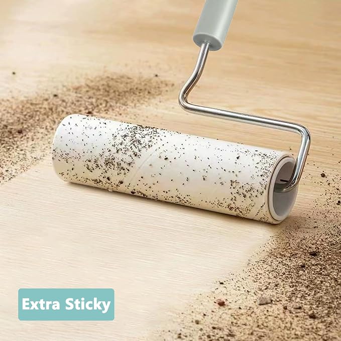 Lint Roller Refills 6.3 inch Great Value 10 Pack Extra Sticky Lint Remover - Image 4