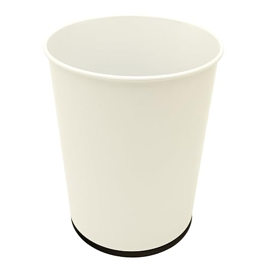 Bath Bliss 5 Liter Small Wastebasket | Round Open Top | Trash Can | Bathroom | by BathBliss