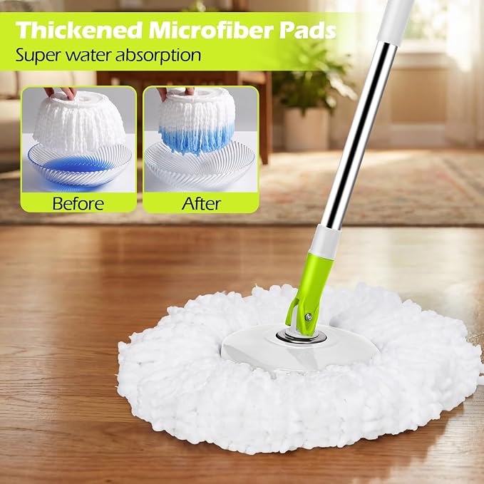 Masthome Spin Mop Bucket Set, Small Mop Bucket System - Image 5