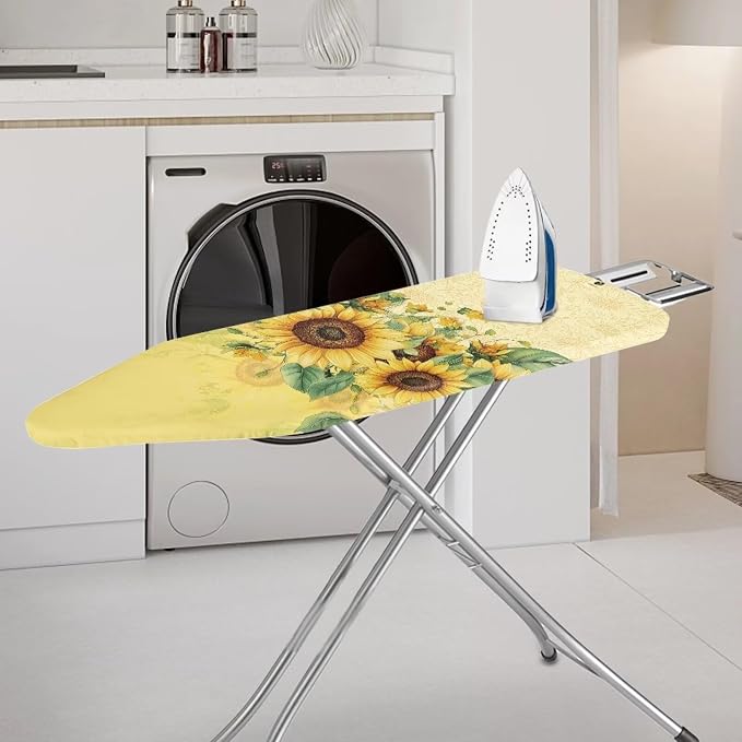 Yellow Sunflower Ironing Board Cover Art Floral Iron Pad Covers Padding - Image 2