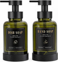 Luxspire Foaming Soap Dispenser 15oz Hand Soap Bottle, Olive Green, 2 Pack | by Luxspire