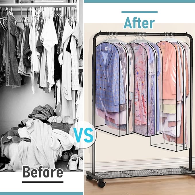 MISSLO 10" Gusseted All Clear Garment Bags - Image 7