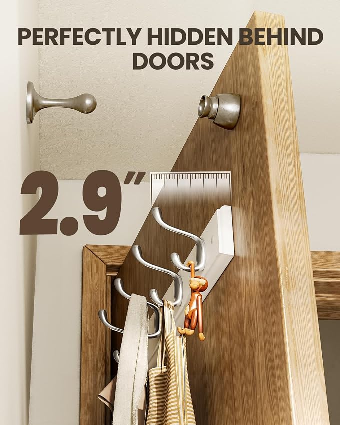 Amada Coat Rack Wall Mount 2 Pack, Coat Hangers - Image 5