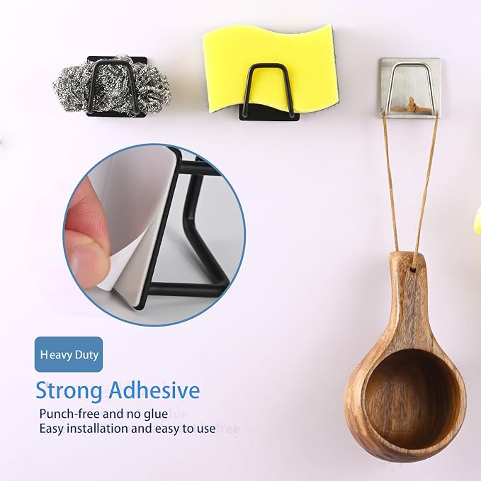 Luckyiren 2-Pack Stainless Steel Sponge Holder - Image 3