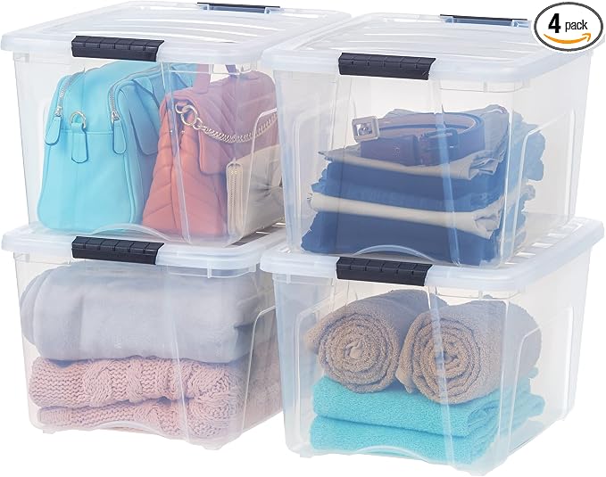 IRIS USA 6-Pack 40 Quart Storage Bins by IRISUSA