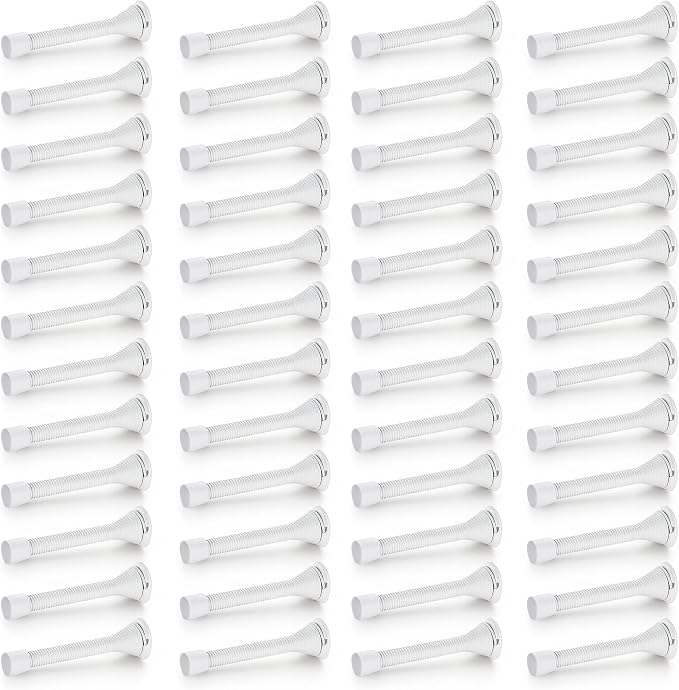 Ravinte Door Stoppers, 48 Pack White Spring Door Stops by Ravinte