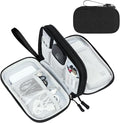FYY Electronic Organizer, Travel Tech Pouch, Cable Organizer Black Quilted | by FYY