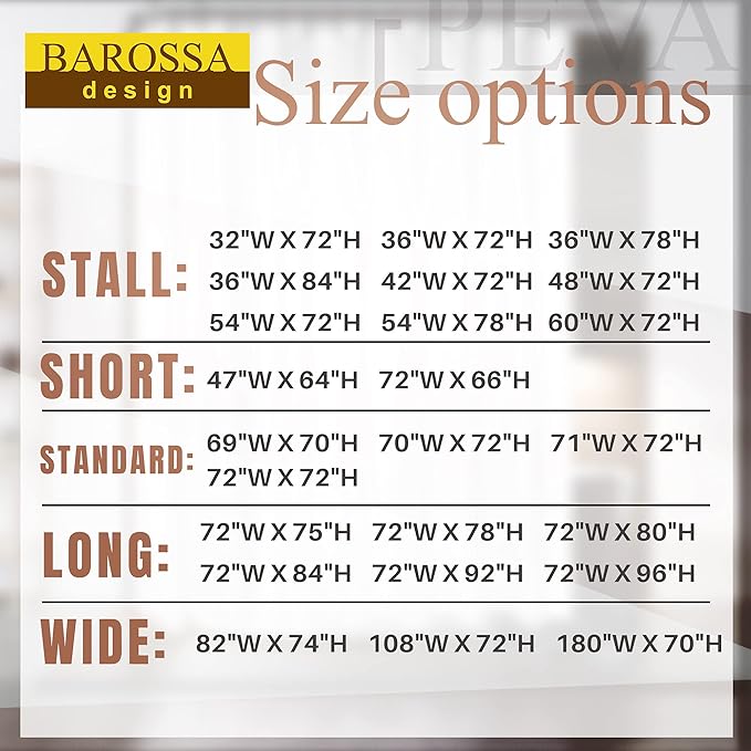 Barossa Design Small Shower Curtain or Liner - Image 4