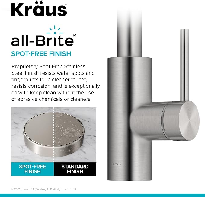 KRAUS Spot Free Stainless Steel Pull Down Kitchen Faucet KPF-2620SFS | - Image 5