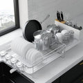 Kitsure Extendable Dish Drying Rack, 19.2"-26.7" L x 12.9" W, Anti-Rust Dish by Kitsure