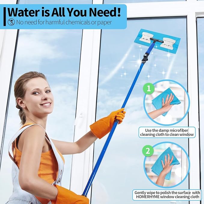 Microfiber Glass Cleaning Cloth, 6 Pack Window Glass Cleaning Rags, Reusable - Image 7
