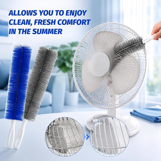 2Pcs Fan Cleaning Brush, Bendable Dust Collector, Car Dust Collectors, - Image 5
