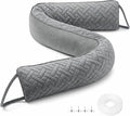 MAGZO Door Draft Stopper for Bottom of Door 36 Inches, Velour Gray | Weighted by MAGZO
