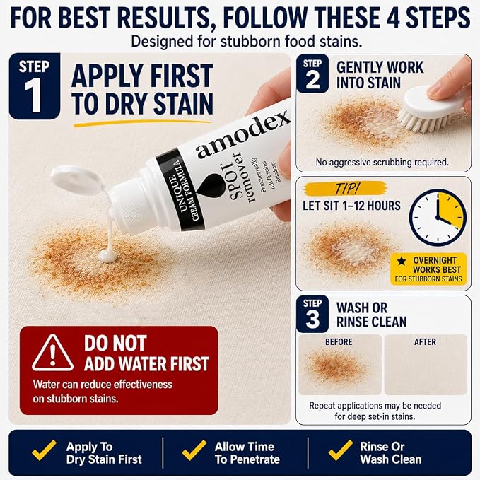Amodex Ink & Spot Remover for Clothes, Leather and Skin - Image 3