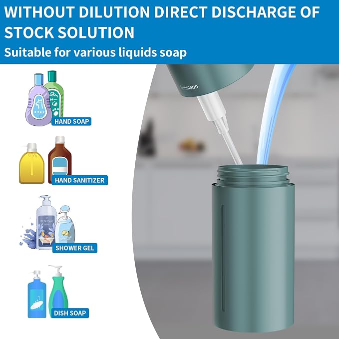 Automatic Soap Dispenser Touchless, Kitchen & Bathroom, Hands-Free, Adjustable - Image 3