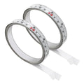 2-Pack Steel Self-Adhesive Measuring Tape, 300cm/118Inch by Jwodo