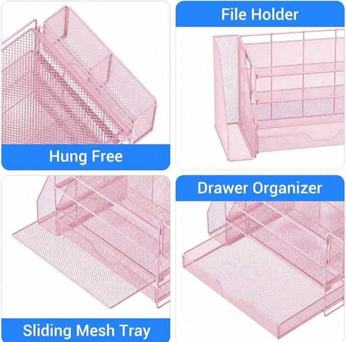 Desk Organizers and Accessories, 4-Tier Desktop File Organizer - Image 2