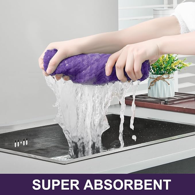 Homaxy Large Premium Cotton Kitchen Towels 16"x 28", 6 Pack - Image 3