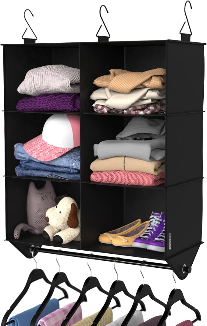 ClosetMaid 6-Shelf Fabric Hanging Closet Organizer - Image 9