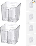Lae Nuvole 2Pcs Storage Organizer Bins, Wall Shower Toothbrush Caddy by LaeNuvole