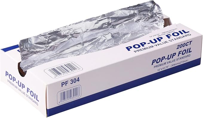 Alu-Folienblätter 200 Stück – 12 Zoll, hitzebeständig & antihaft | 200 by YUNYDSM