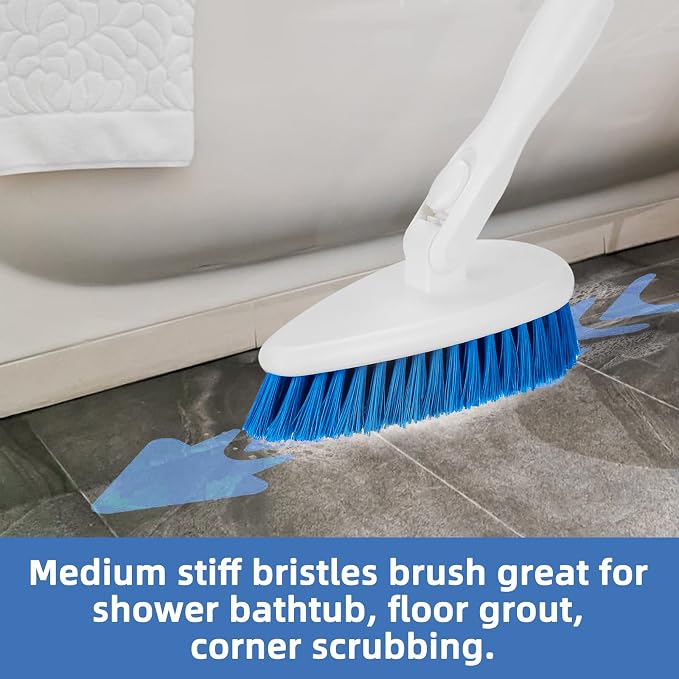 Qaestfy Shower Scrubber Cleaning Brush Combo Bath Tub Tile Cleaner Scrubber - Image 7