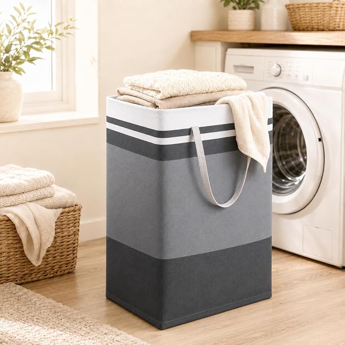 2 Pack Large Laundry Baskets, Laundry Hampers, Freestanding Waterproof - Image 2