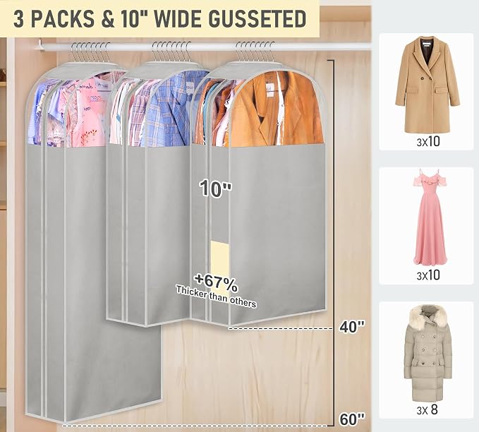 MISSLO 10" Gusseted Garment Bags - Image 2