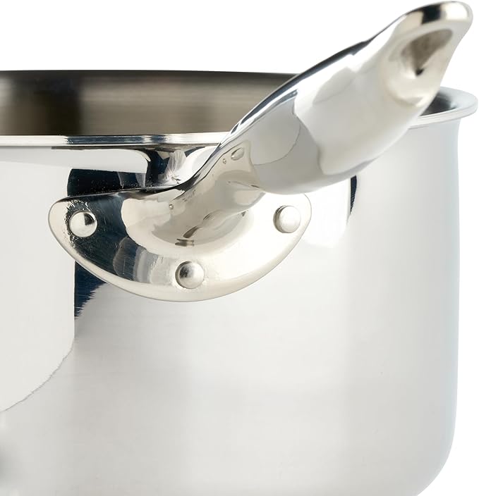 WINCO Tri-Ply Sauce Pan, Silver