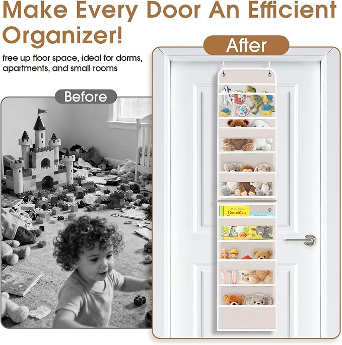 Over The Door Organizer Storage behind Door Hanging Organizer - Image 6
