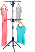 Honey-Can-Do 2-Tier Tripod Clothes Drying Rack, Chrome Steel | 73" tall 2-tier by Honey-Can-Do
