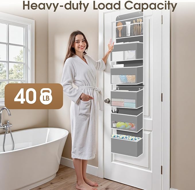 1Pack Over The Door Organizer Large Capacity Hanging Storage Room Organizer - Image 5