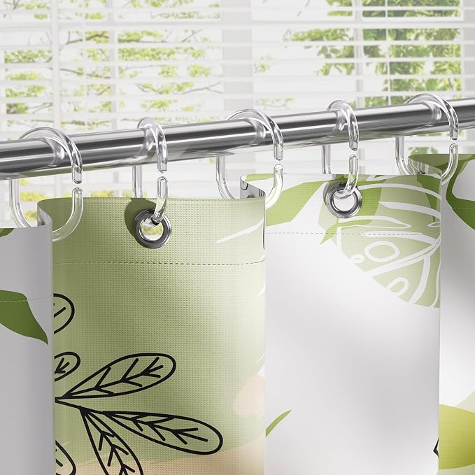 Amazer Shower Curtain Rings, Rust Proof Shower Rings C Shaped Shower Hooks - Image 7