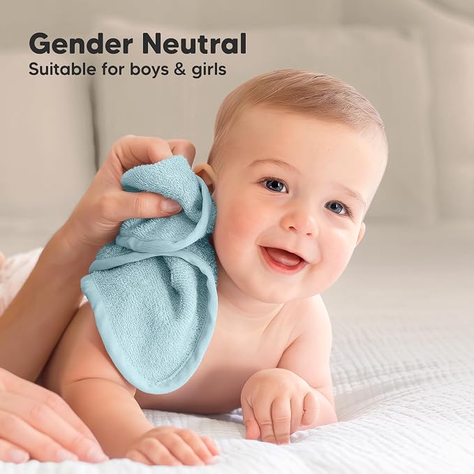 6-Pack Baby Washcloths, Soft Absorbent Washcloths - Image 8