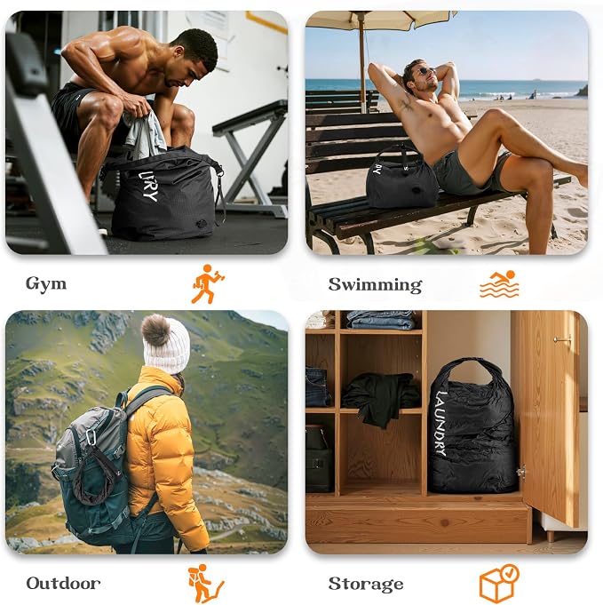 Compression Laundry Bag, Waterproof Travel Storage - Image 7