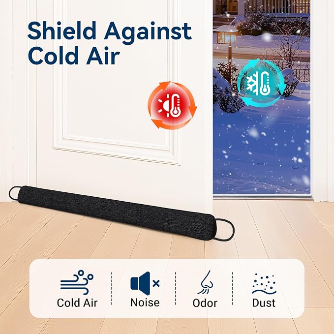 Door Draft Stopper, Heavy Duty Under Door Draft Blocker, Gap Filler, Door Bottom - Image 2