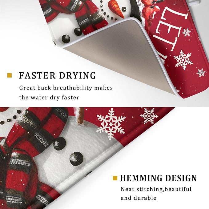 Merry Christmas Dish Drying Mat - Image 3