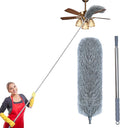 Microfiber Feather Duster with Extendable Pole, 100-inch Extra-Long Dusters by Unknown