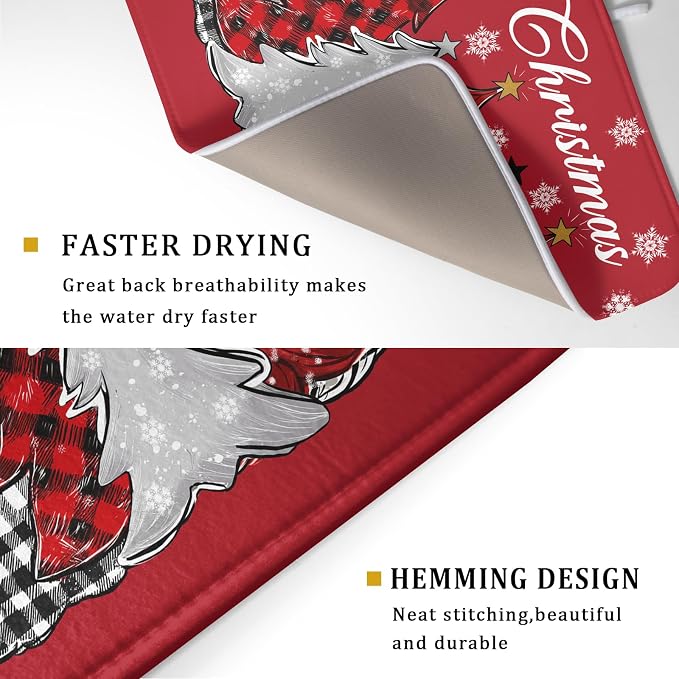 Merry Christmas Dish Drying Mats - Image 2