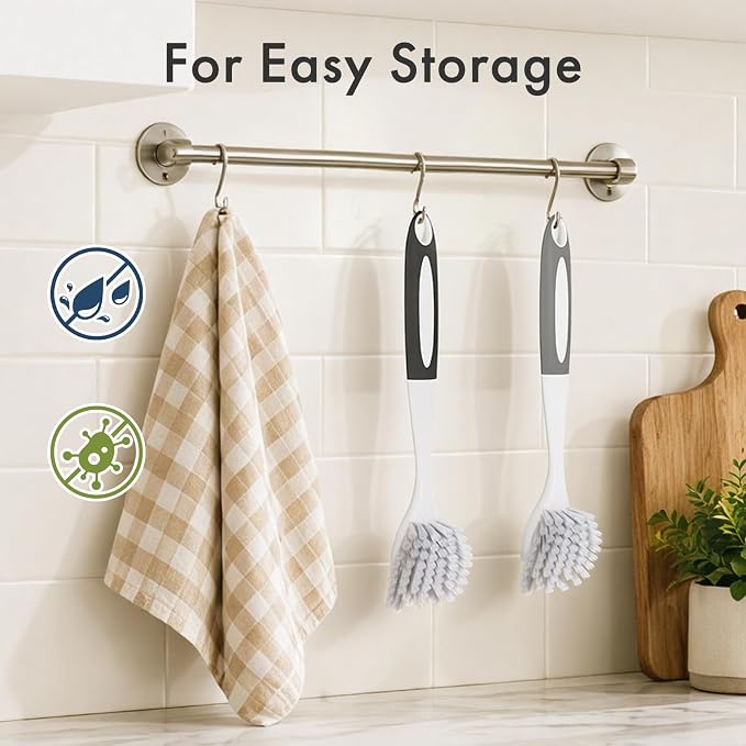 Dish Brush, 2 Pack Dish Scrubber - Image 7