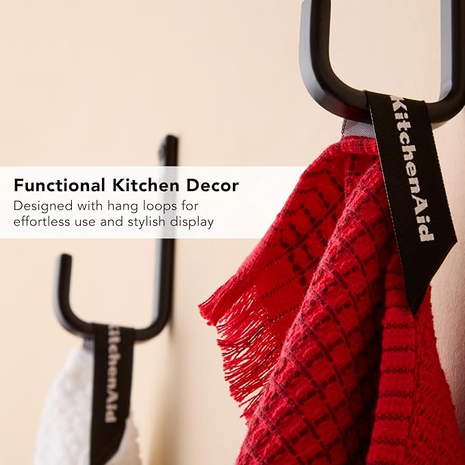 KitchenAid Gourmet Series Gridlines Kitchen Towels 3-Pack Set, 100% Cotton - Image 6
